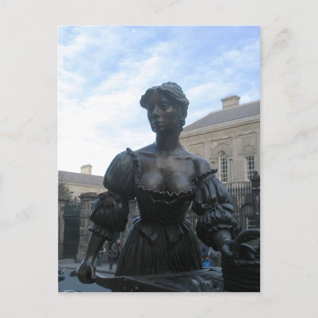 Postal Descripción Estatua de Molly Malone Molly Malone s (Anverso)