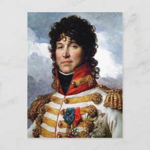 Postal Descripción Fragmento del retrato de Joachim Murat