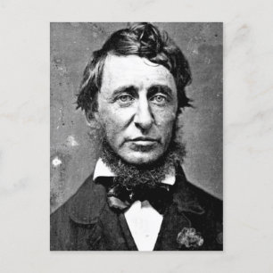 Postal Descripción Henry David Thoreau (1817-1862) en jun