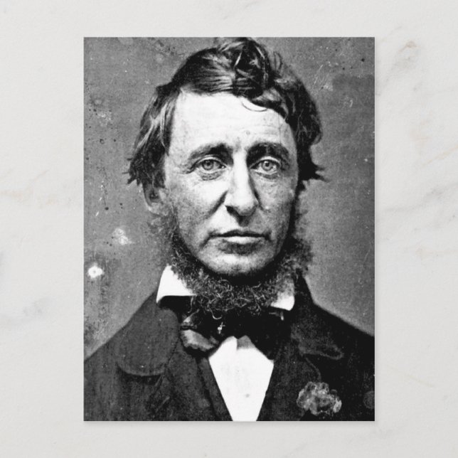 Postal Descripción Henry David Thoreau (1817-1862) en jun (Anverso)