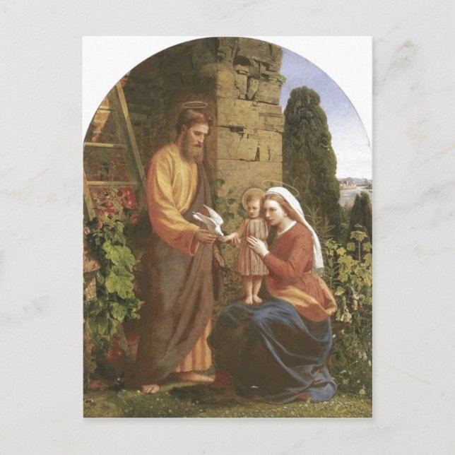 Postal Descripción James Collinson, Holy Family Origall (Anverso)