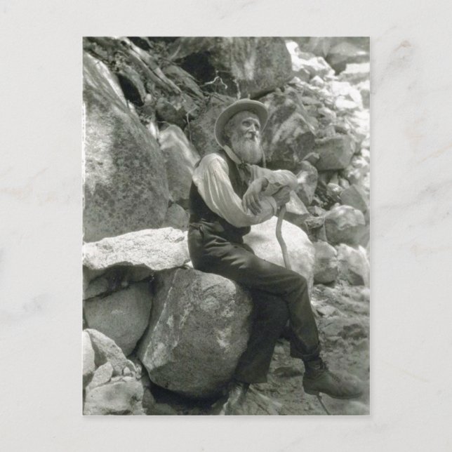 Postal Descripción John Muir, conservacionista americano. (Anverso)