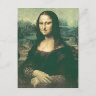 Postal Descripción La imagen de Mona Lisa ha sido modific