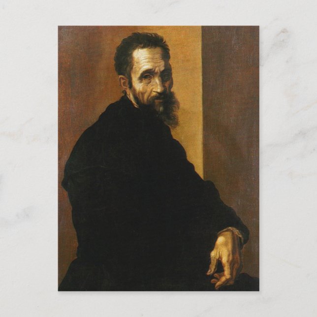 Postal Descripción Miguel Ángel Buonarroti GEO Epoche: Di (Anverso)