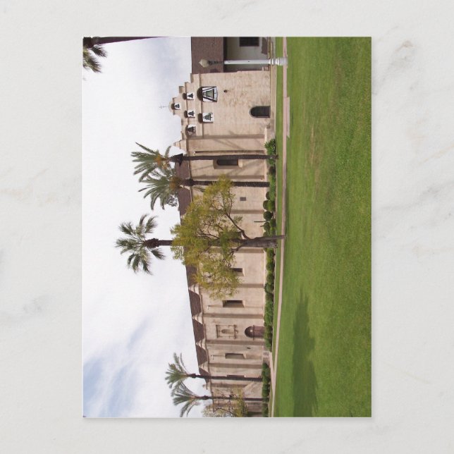 Postal Descripción Misión San Gabriel Arcángel en San Ga (Anverso)