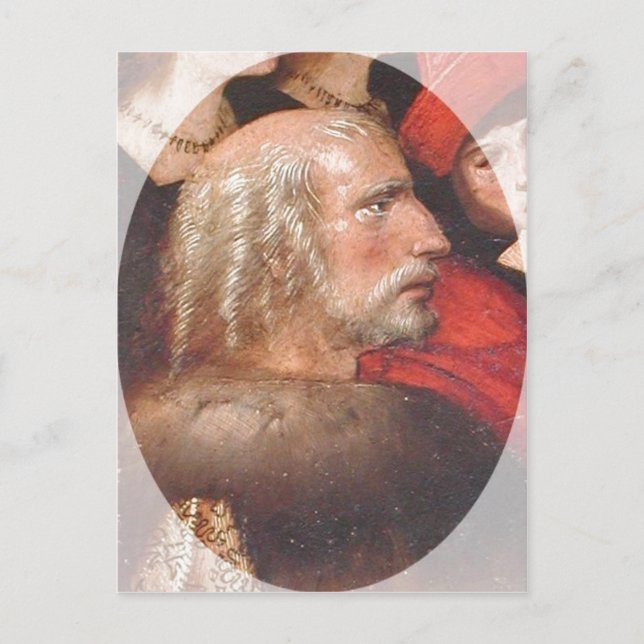 Postal Descripción Pintura de Cristóbal Colón. Es (Anverso)