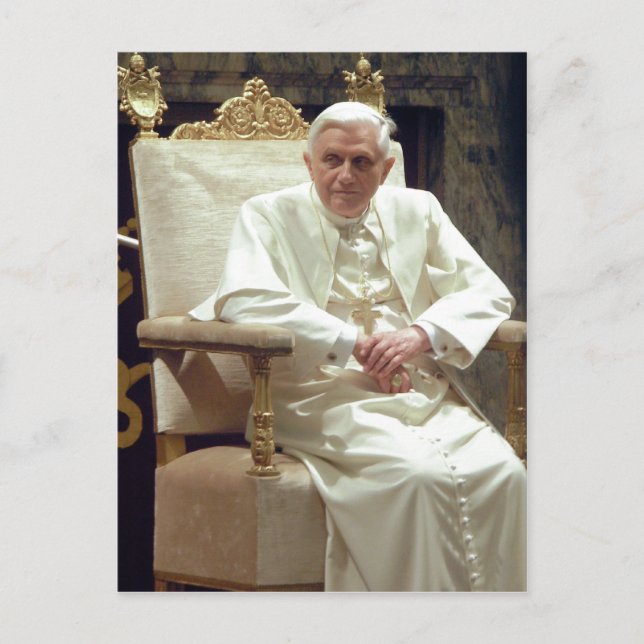 Postal Descripción Resumen Papa Benedicto XVI - modificad (Anverso)