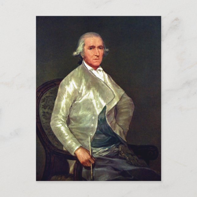 Postal Descripción resumida Retrato de Francisco Bayeu Da (Anverso)