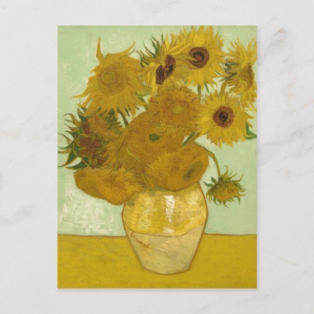 Postal Descripción Vincent van Gogh, Stilleben mit 12 Son (Anverso)