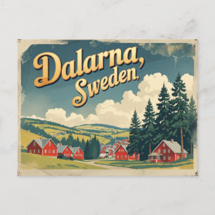 Postal Descubra Dlarna Suecia