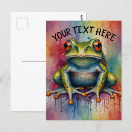 Postal Descubra la hermosa rana cautivadora