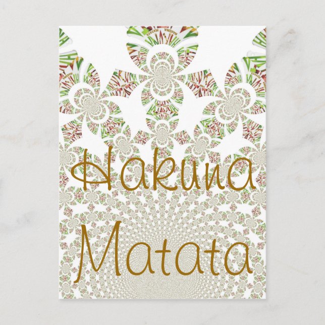 Postal Descubra la magia de Hakuna Matata personalizada (Anverso)
