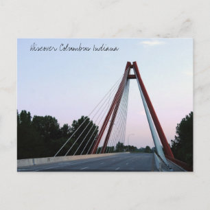 Postal Descubre Columbus Indiana Second St Bridge