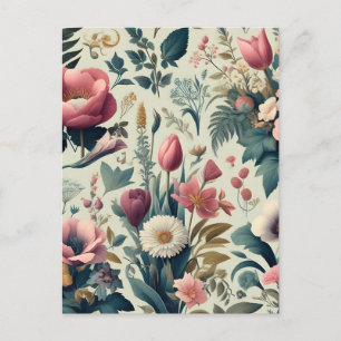 Postal Descubre el impresionante patrón botánico floral d