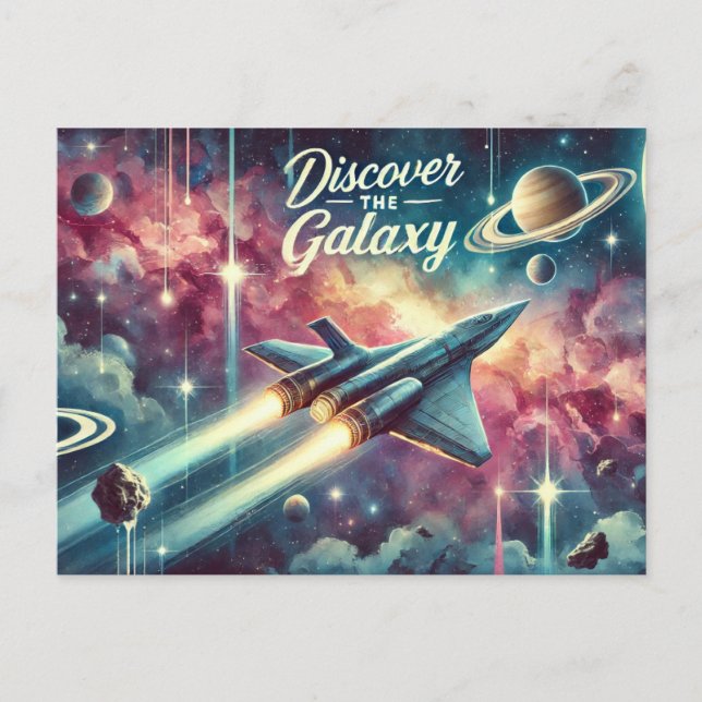 Postal "Descubre la galaxia" (Anverso)