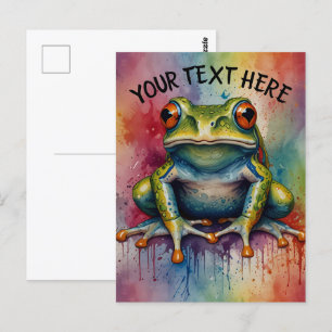 Postal Descubre la rana hermosa cautivadora
