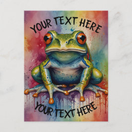 Postal Descubre la rana hermosa cautivadora