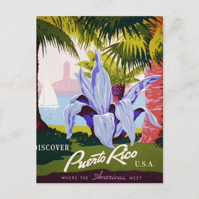 Postal Descubre Puerto Rico (Anverso)