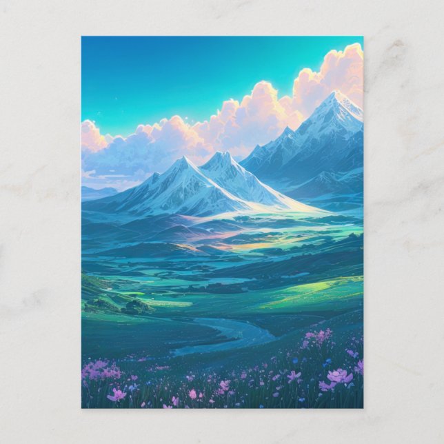 Postal Descubriendo el encanto del valle (Anverso)