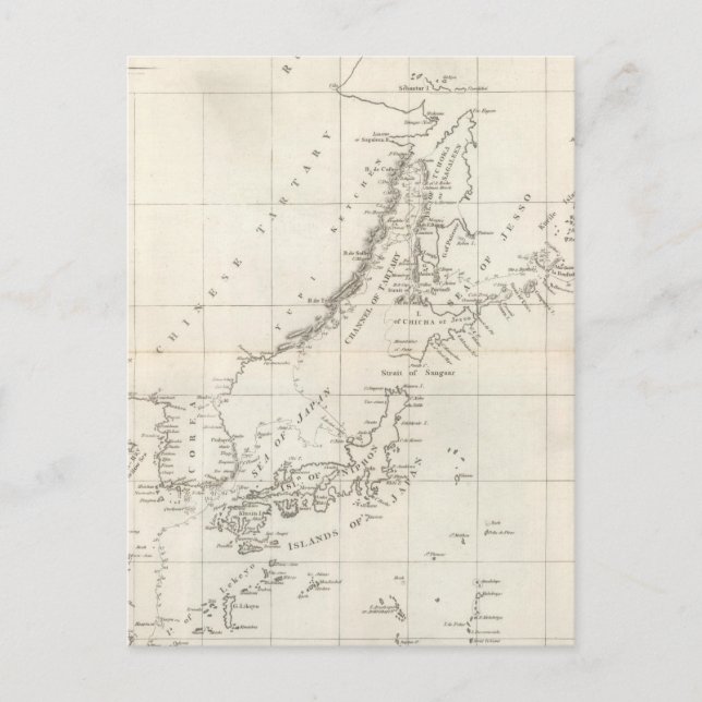 Postal Descubrimientos realizados en 1787 en los mares de (Anverso)