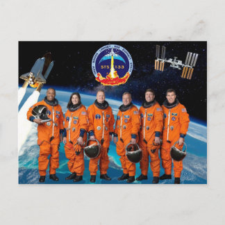 POSTAL DESCUBRIR LA TRIPULACIÓN STS 133