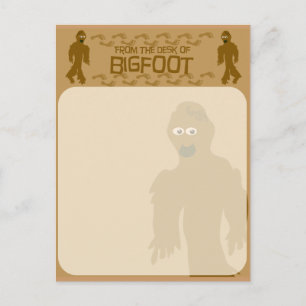 Postal ¡Desde la mesa de Bigfoot!