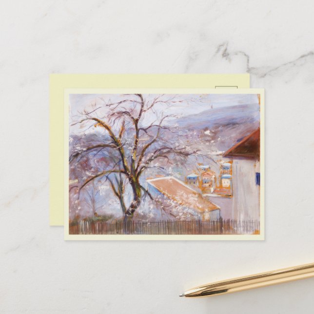 Postal Desde las afueras de París, Hugo Simberg (Anverso/Reverso In Situ)