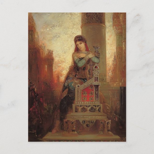 Postal Desdemona por Frederic Leighton (Anverso)