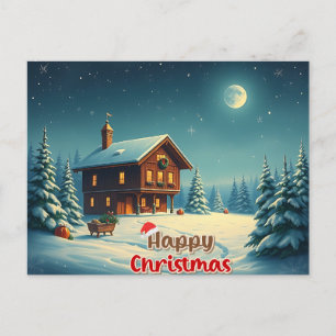 Postal Deseamos una feliz navidad - O15