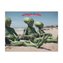 deseando estar aquí extraterrestres en la playa