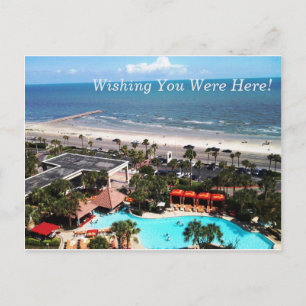 Postal Deseando Que Estuvieras Aquí Postcard