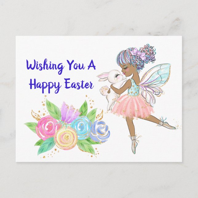 Postal Deseándole una Feliz Pascua (Anverso)
