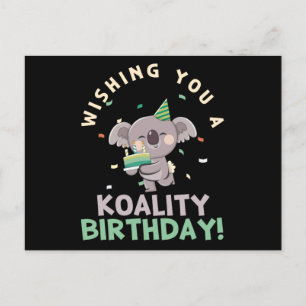Postal Deseándote Un Cumpleaños De Koality Koala