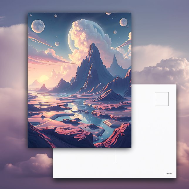 Postal Deseándote un día mágico | Arte de otro mundo (Subido por el creador)