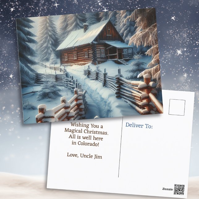 Postal Deseándote un Navidad mágico | Cabina de registro (Subido por el creador)