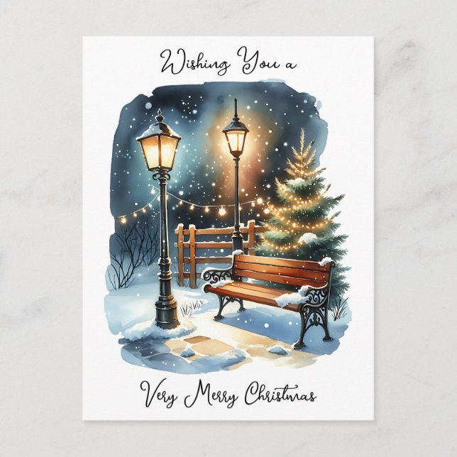 Postal Deseándote una Feliz Navidad y Feliz Año Nuevo (Anverso)