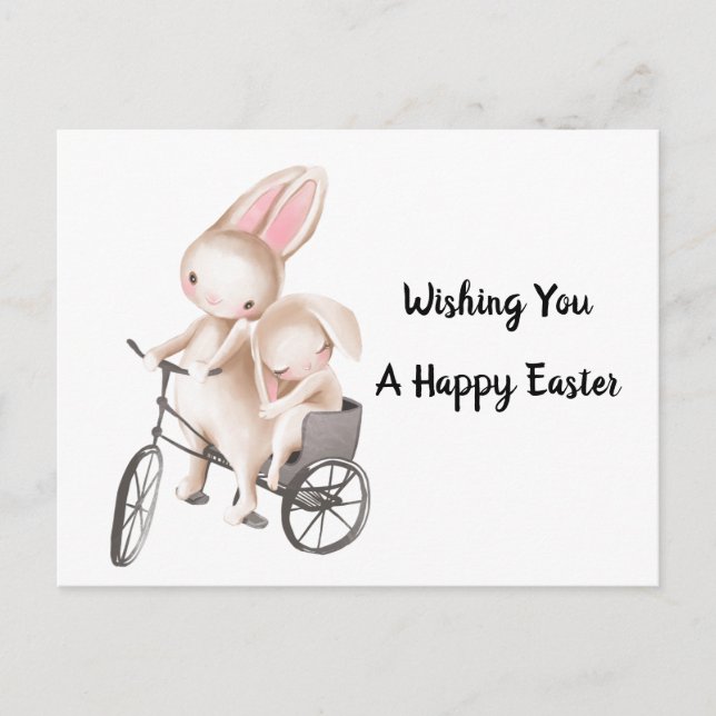 Postal Deseándote Una Pascua Feliz (Anverso)