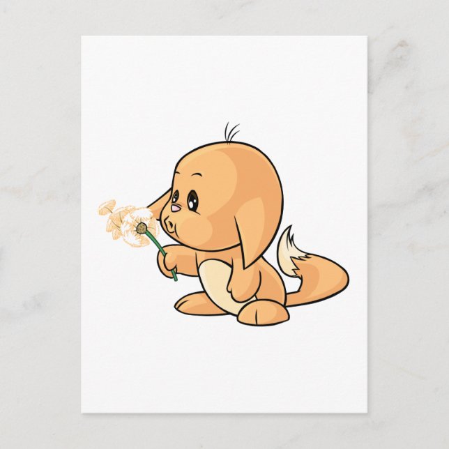 Postal Desear Kacheek anaranjado (Anverso)