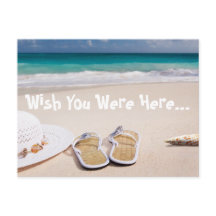 Desearía Estar Aquí Beach Postcard