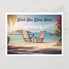 Postal Desearía Que Estuviera Aquí Vacaciones Postcard Te