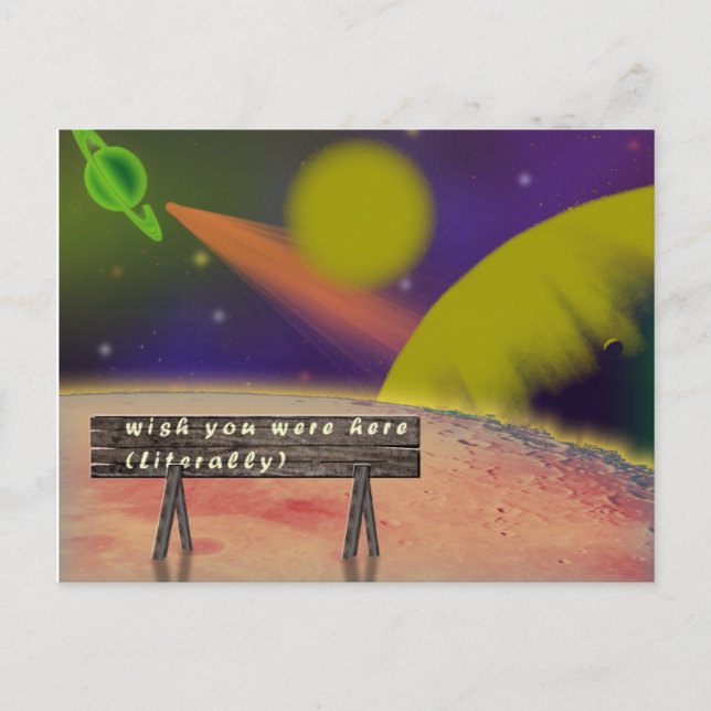 Postal Desearía Que Estuvieras Aquí (Anverso)