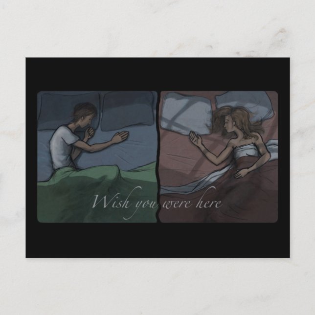 Postal Desearía Que Estuvieras Aquí (Anverso)