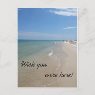 Postal Desearía que estuvieras aquí en la playa
