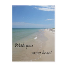 Desearía que estuvieras aquí en la playa