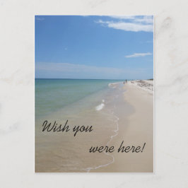 Postal Desearía que estuvieras aquí en la playa