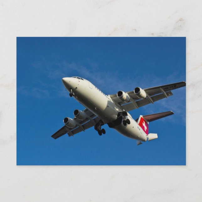 Postal Desembarco de aviones de reacción (Anverso)