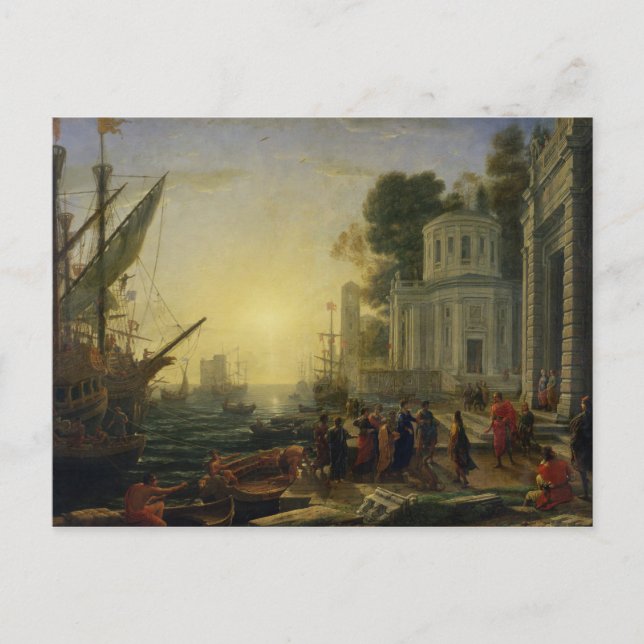 Postal Desembarco de Cleopatra en Tarsus, 1642 (Anverso)