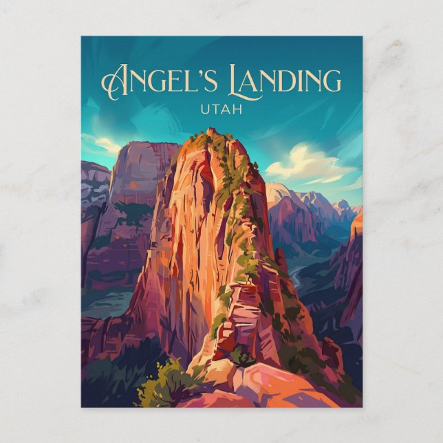 Postal Desembarco del Ángel EE. UU. (Anverso)