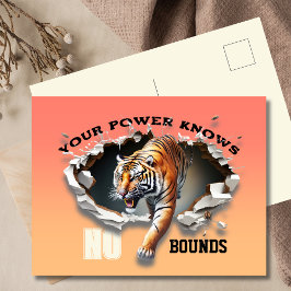 Postal Desencadenar el gran avance del tigre de poder