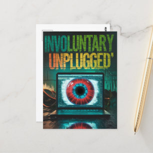 Postal Desenchufado involuntariamente para portátil retro